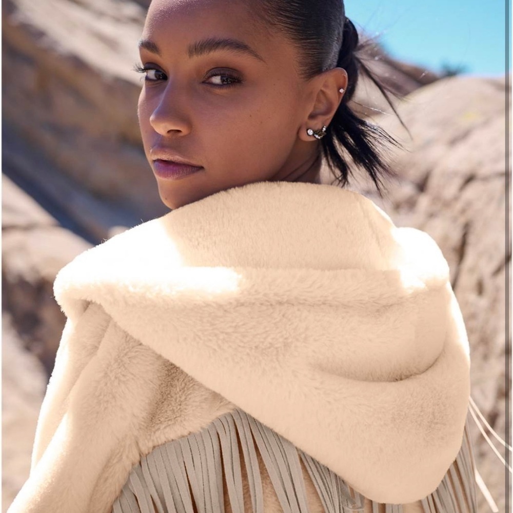 Faux-Fur Bomber Coat - Picture 2 of 4